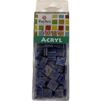 RAYHER ACRYL MOSAIC 1X1CM 205PC/50G MARBLED LAGOON