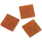 RAYHER ACRYL MOSAIC 1X1CM 205PC/50G GLITTER ORANGE