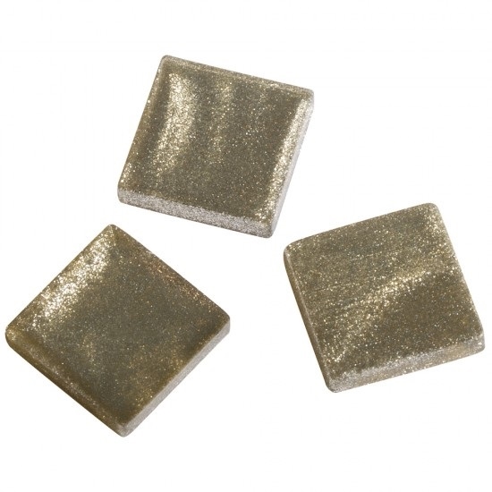 R14543862.jpg RAYHER ACRYL MOSAIC 1X1CM 205PC/50G METALLIC GOLDEN SHADOW - Image 1