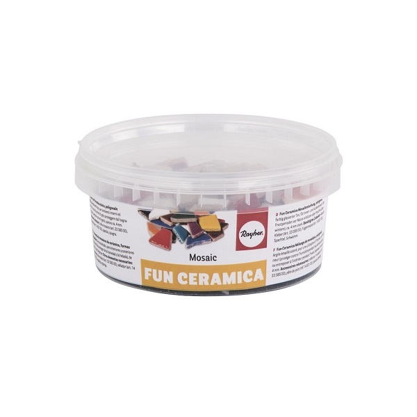 R14863999.jpg RAYHER FUN CERAMICA MOSAIC MIX 500G 380PCS POLYGONAL COLOUR - Image 1