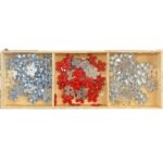 RAYHER BOX OF ACRYLIC STRASS BLOSSOMS 3X30PCS