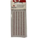 RAYHER PLASTIC RHINESTONES ADHESIVE D.2MM 160PCS RED