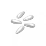 RAYHER PLASTIC DROPS BEADS 8X20MM 4PCS WHITE