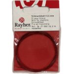 RAYHER JEWELLERY WIRE D.0.5MMX2M RED [PLASTIC COATED]