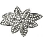 RAYHER JEWELLERY BROOCH PIN PLATE BLOSSOM 7.8X5.5CM