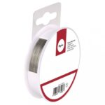 RAYHER JEWELLERY WIRE D.0.38MMX9.2M [NYLON COATED] SILVER