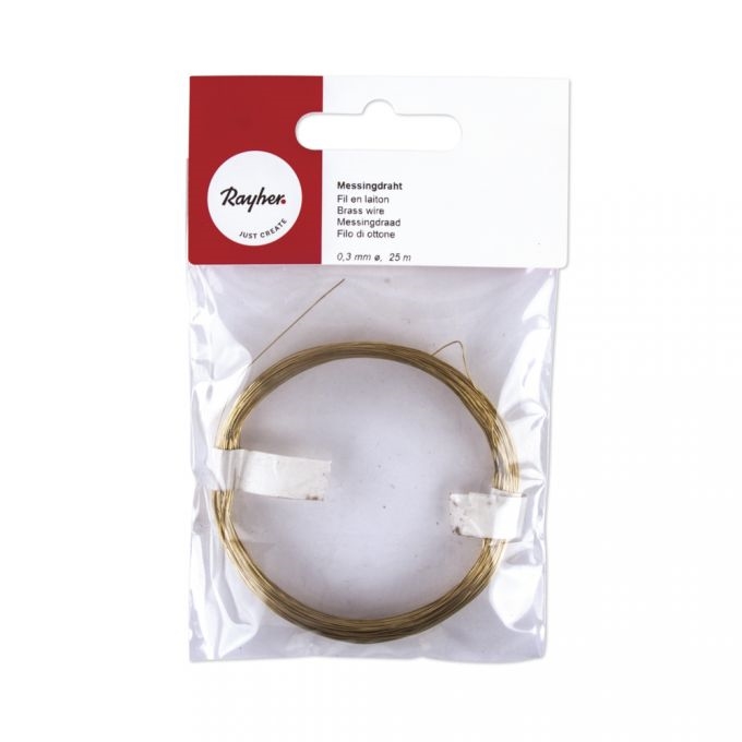 R2412000.jpg RAYHER BRASS WIRE D.0.3MMX25M - Image 1