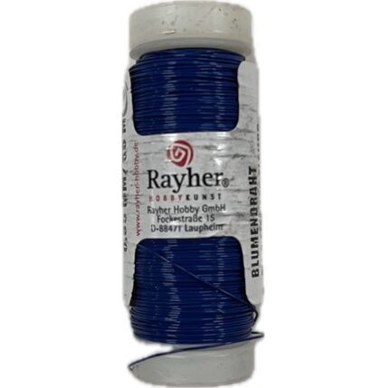 RAYHER FLORISTS WIRE D.0.35MMX55M BLUE