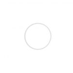RAYHER METAL RING D.10CM WHITE COATED