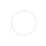 RAYHER METAL RING D.15CM WHITE COATED