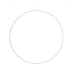 RAYHER METAL RING D.20CM WHITE COATED