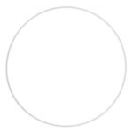 RAYHER METAL RING D.25CM WHITE COATED