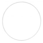 RAYHER METAL RING D.35CM WHITE COATED