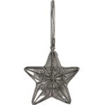 RAYHER METAL STAR HANGER 9CM SILVER