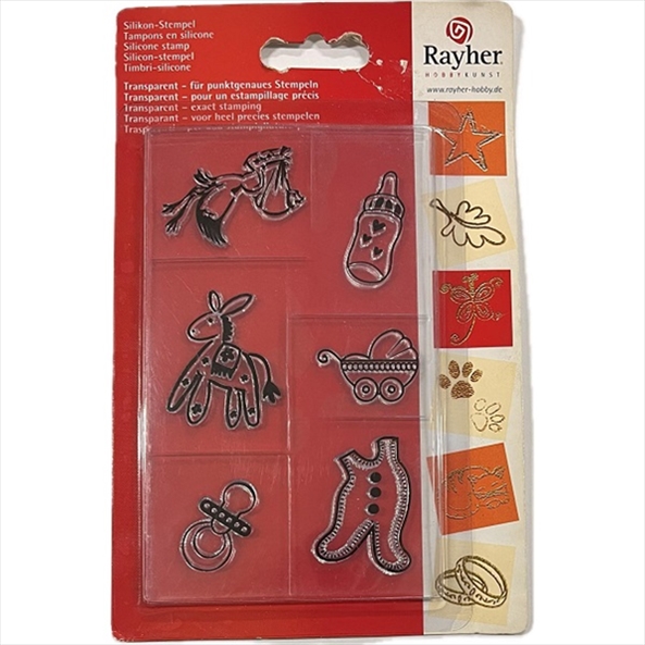R2858500.jpg RAYHER SILICONE STAMP 3-4.5CM BABY - Image 1