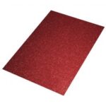 RAYHER SPONGE RUBBER SHEET GLITTER 2MM 30X45CM RED