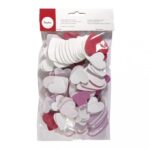 RAYHER SPONGE RUBBER SELF ADHESIVE 100PCS HEARTS 2.8-4.2CM