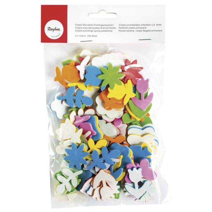 R30147999.jpg RAYHER SPONGE RUBBER SELF ADHESIVE 100PCS SPRING 2.1-3.4CM - Image 1