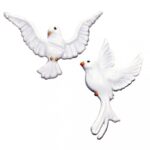 RAYHER WAX MOTIF DOVES 2PCS