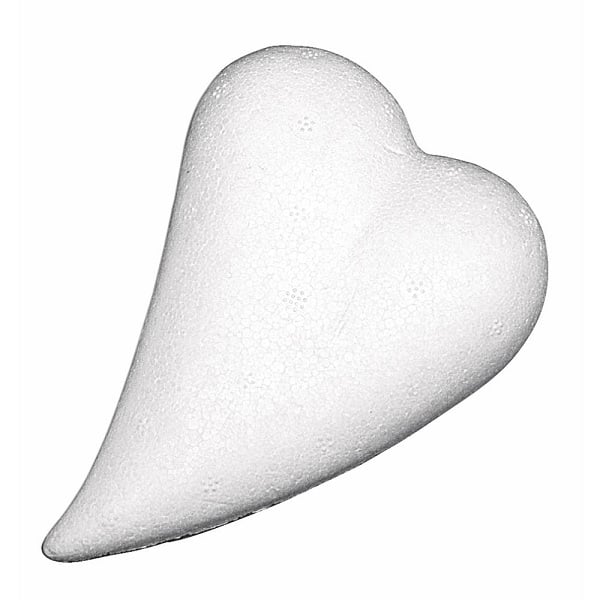 R3344900.jpg RAYHER STYROFOAM HEART DROP FLAT 7X5CM - Image 1