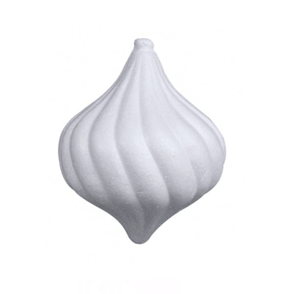 R3345400.jpg RAYHER STYROFOAM CONE BAROQUE 11X9CM - Image 1