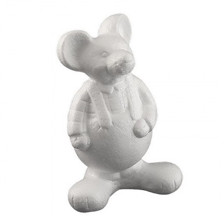 R3347000.jpg RAYHER STYROFOAM MOUSE 21CM - Image 1