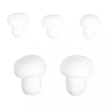 RAYHER STYROFOAM MUSHROOMS ASSORTED 5PCS