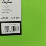 RAYHER SPONGE RUBBER SHEET 3MM 50X70CM LIGHT GREEN