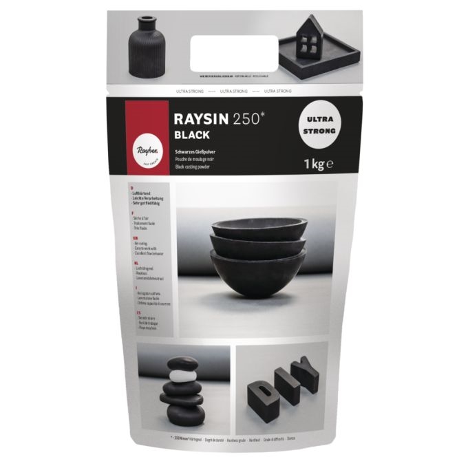 R34479576.jpg RAYHER RAYSIN 250 1KG CASTING POWDER BLACK - Image 1