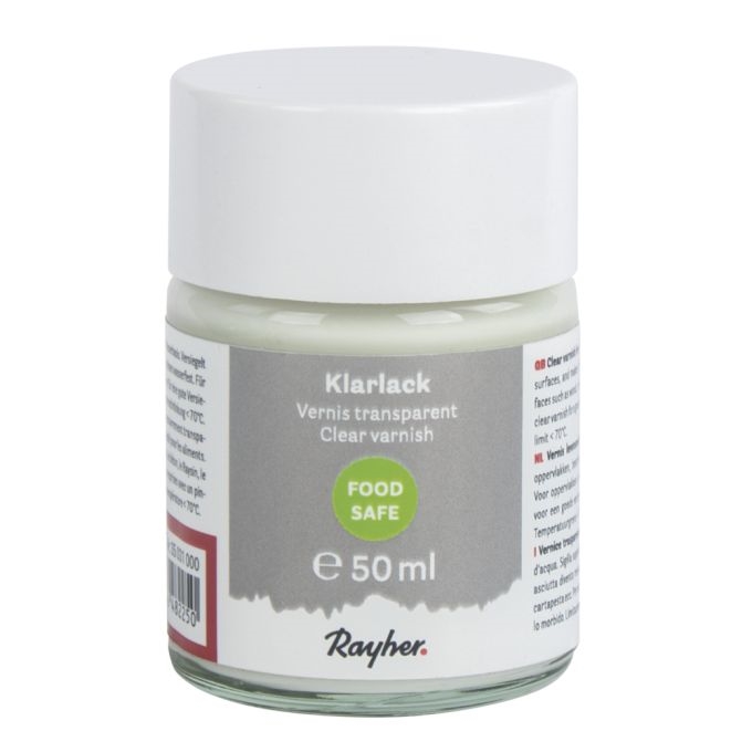 R35031000.jpg RAYHER CLEAR VARNISH 50ML FOOD SAFE - Image 1