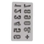 RAYHER SILICONE CASTING MOULD [12SHAPES] 0-9 NUMBERS H.2.5CM