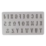 RAYHER SILICONE CASTING MOULD [27SHAPES] MINI ABC ALPHABET H.1CM