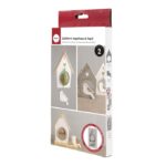 RAYHER SILICONE CASTING MOULD [2SHAPES] BIRDHOUSE+BIRD 14.5X26X2CM