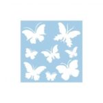 RAYHER STENCIL 30X30CM BUTTERFLIES