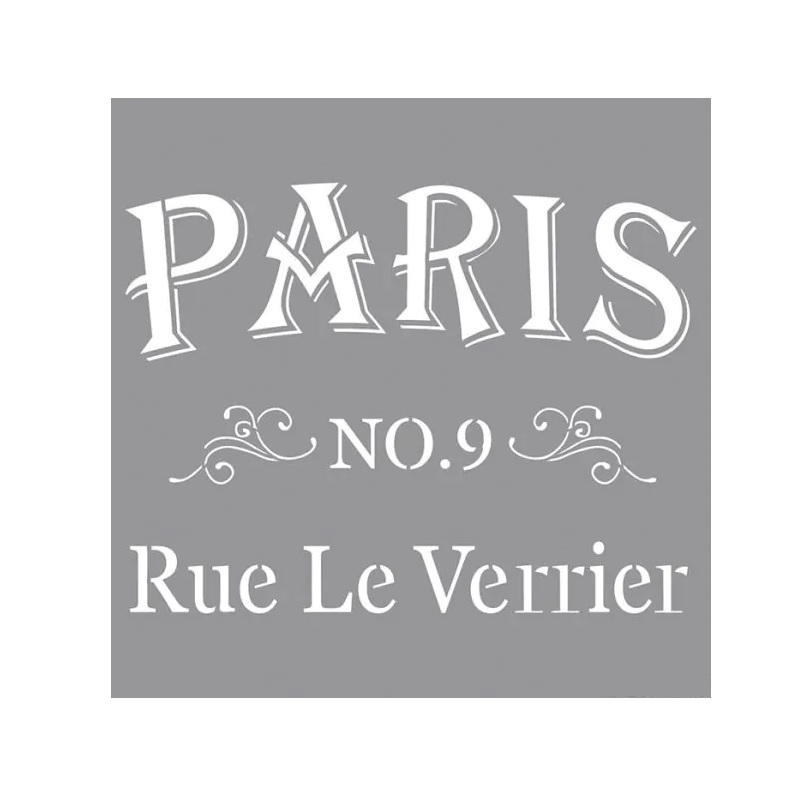 R38909000.jpg RAYHER STENCIL 30.5X30.5CM RUE LE VERRIER - Image 1