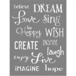 RAYHER STENCIL 15X20CM INSPIRATIONS