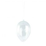 RAYHER PLASTIC EGG 14CM [2PARTS] CRYSTAL