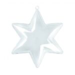 RAYHER PLASTIC STAR 10CM [2PARTS] CRYSTAL