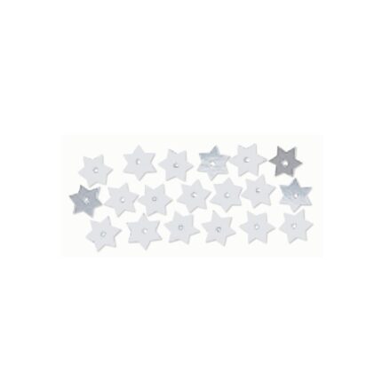 RAYHER SEQUINS PAILLETTES STARS 8MM 500PCS SILVER