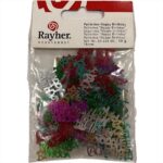 RAYHER SEQUINS PAILLETTES HAPPY BIRTHDAY 15MM 10G