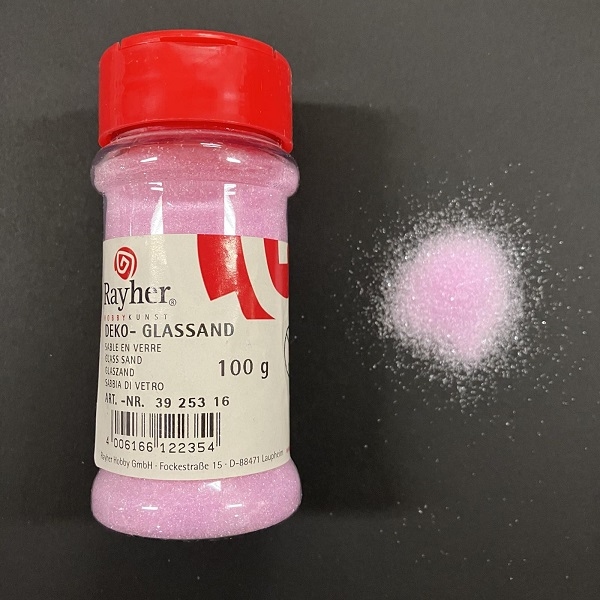 R3925316.jpg RAYHER GLASS SAND 100G PALE PINK - Image 1
