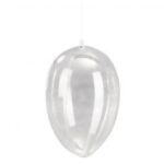 RAYHER PLASTIC EGG 16CM [2PARTS] CRYSTAL