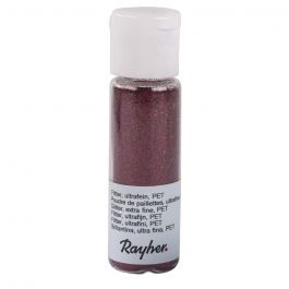 R39420290.jpg RAYHER GLITTER EXTRA FINE 20ML WINE RED - Image 1