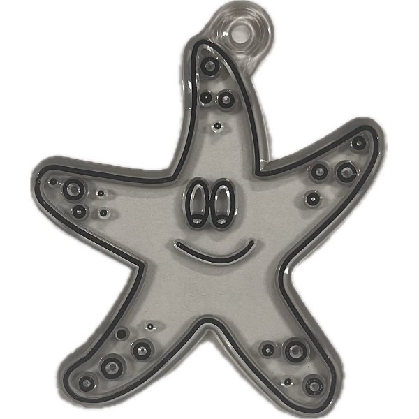 R3954500.jpg RAYHER ACRYLIC HANGER STARFISH 5-7CM - Image 1