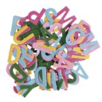 RAYHER FELT LETTERS SELF ADHESIVE 4CM 130PCS COLOURED