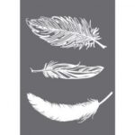 RAYHER SCREEN PRINT STENCIL A5 FEATHERS