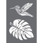 RAYHER SCREEN PRINT STENCIL A4 HUMMINGBIRD