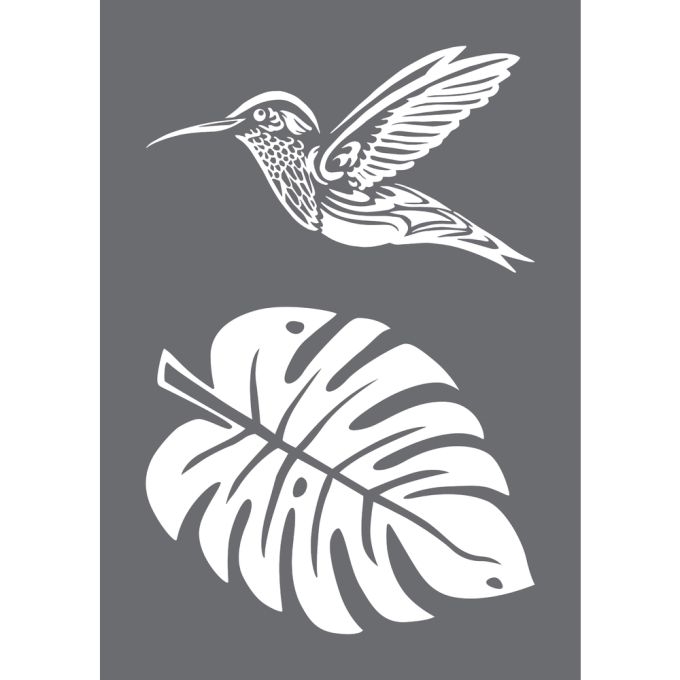 R45088000.jpg RAYHER SCREEN PRINT STENCIL A4 HUMMINGBIRD - Image 1