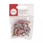 RAYHER WOODEN OBJECTS BUTTERFLY 2.5X1.2CM 24PCS