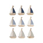 RAYHER WOODEN SHAPES SHIP 3X4CM 9PCS